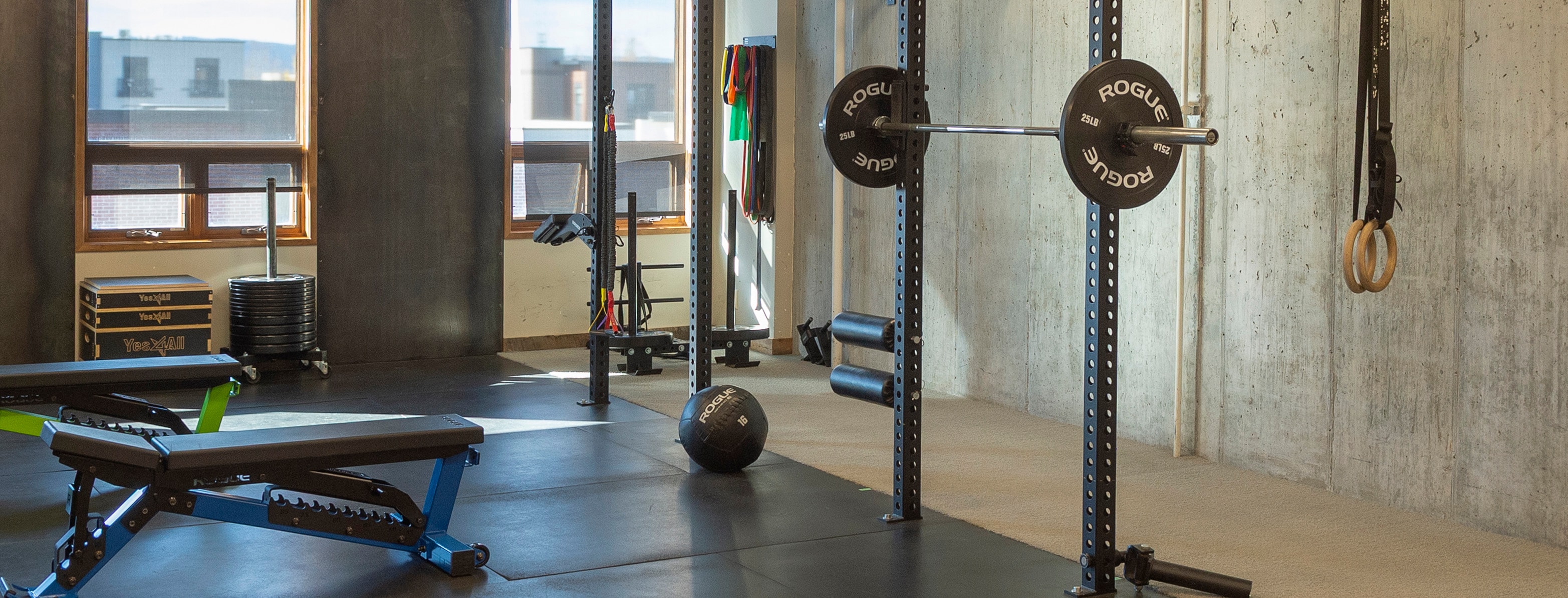 Clean spacious gym wildfire coaching fitness